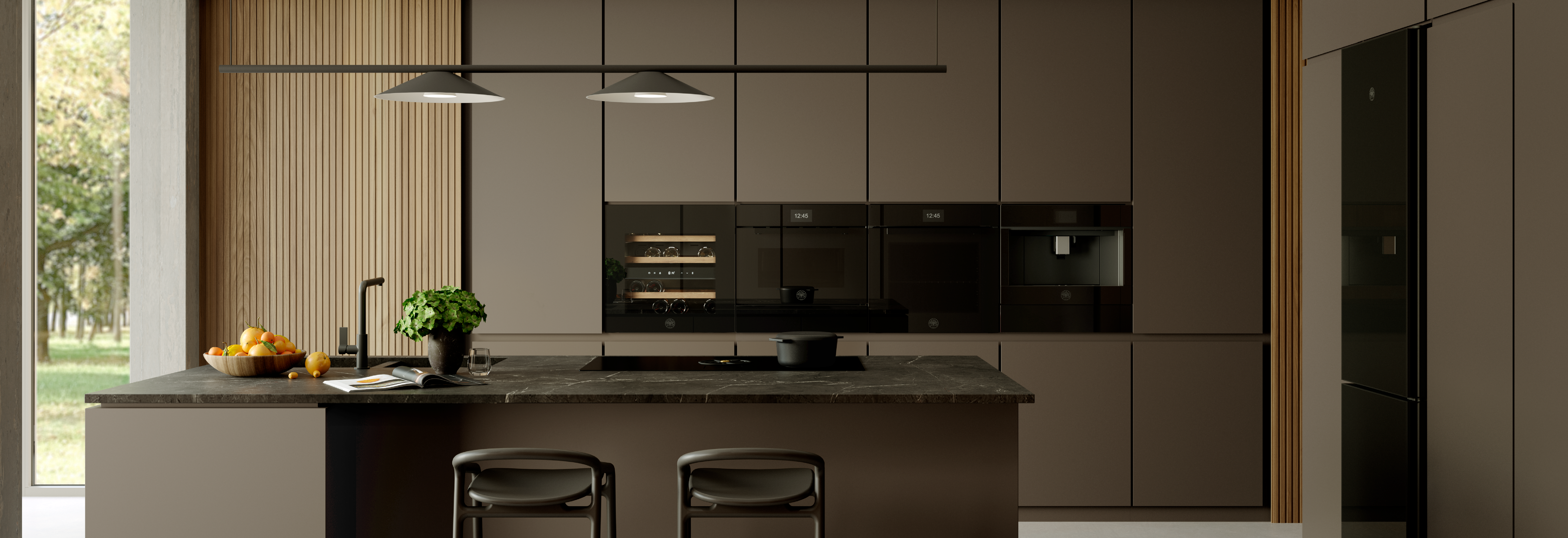 Bertazzoni wins the A’ Design Award with the Freestanding Refrigerator in Black Glass - Bertazzoni